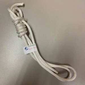 Cuerda poliéster preestirado 8 mm blanco
