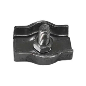 Sujetacables plano acero inoxidable 1 tuerca
