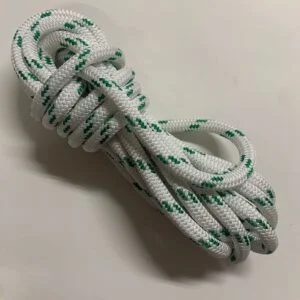 Cuerda 18 mm poliester alta tenacidad-blanco-verde-9-m