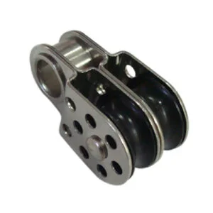 Polea doble con ojal máx. 6 mm Ø