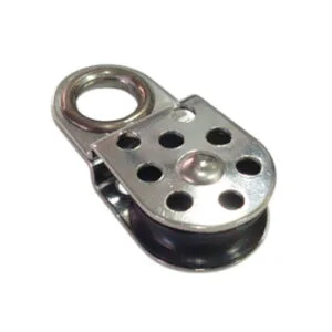 Polea simple con ojal máx. 6 mm Ø