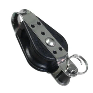 Polea con rodamiento y arraigo 6 mm Ø
