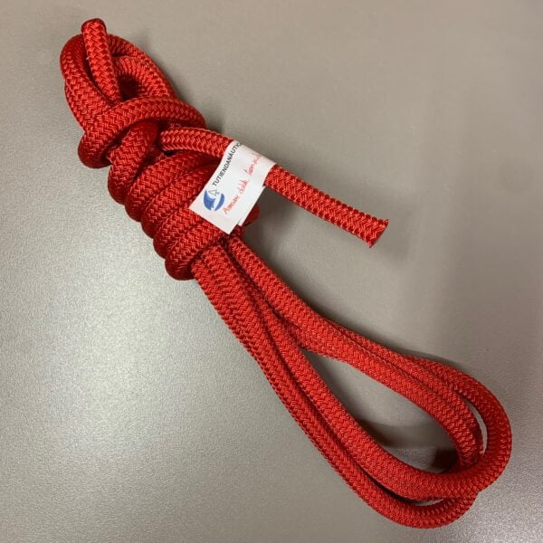 cuerda amarre doble tranzada 12 mm roja