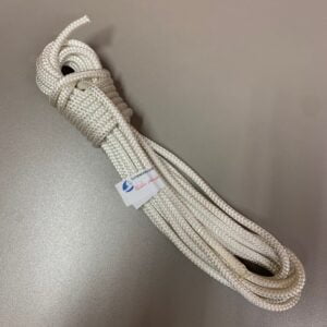 Cuerda poliéster preestirado 8 mm blanco para toldos