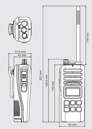 RADIO ICOM IC-GM1600E EMISORA PORTÁTIL VHF MARINA GMDSS - 2W - Imagen 4